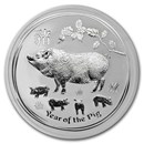 2019 Australia 2 oz Silver Lunar Pig BU 2019 Australia 2 oz Silver Lunar Pig BU